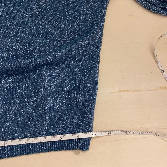 Alchemia Tricot Shimmery V-Neck Short Sleeve Sweater - Picture 7 of 7